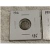 Image 4 : 1916, 14 5 CENT SILVER CANADA COINS