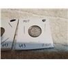 Image 2 : 1913 & 1907 10 CENT SILVER COINS