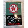 Image 1 : TEXACO MARINE WHITE POECELAIN SIGN 12" X 18"