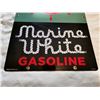 Image 2 : TEXACO MARINE WHITE POECELAIN SIGN 12" X 18"