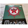 Image 3 : TEXACO MARINE WHITE POECELAIN SIGN 12" X 18"