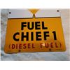 Image 2 : TEXACO FUEL CHIEF 1 PORCELAIN SIGN 12" X 18"