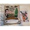 Image 1 : CANADA DRY LOT, WOODEN SIGN & SMALL TIN SIGN