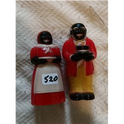 VINTAGE AUNT JEMINE AND UNCLE MOSES SHAKERS