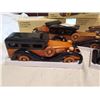 Image 2 : 3 WOODEN OLD CARS, 12" LONG IN BOXES, LOT 3