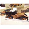 Image 4 : 3 WOODEN OLD CARS, 12" LONG IN BOXES, LOT 3