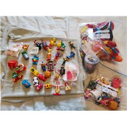 LOT OF OLD MCDONALDS AND SESAME TOYS, GIANT LOT