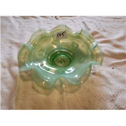 GREEN URANIUM 8" FRUIT BOWL