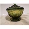Image 2 : DARK GREEN GLASS CANDY DISH