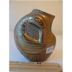 GOOSE SOLID BRASS VASE
