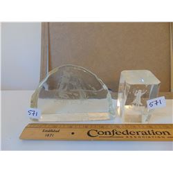 ETCHED CRYSTAL DIARAMA'S