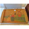 Image 1 : VINTAGE HOLLAND DESIGNED PAINTED WOOD SERVING TRAY