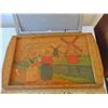 Image 3 : VINTAGE HOLLAND DESIGNED PAINTED WOOD SERVING TRAY