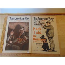 TWO WORLD WAR 1 VINTAGE THE AMERICAN BOY MAGAZINES GREAT ADS