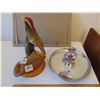 Image 1 : VINTAGE SOUVENIR HORN ART AND LEGION ASHTRAY