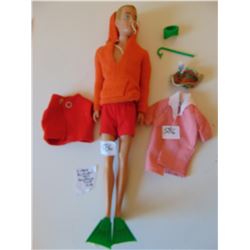 VINTAGE 1960 MATTEL ORIGINAL KEN DOLL WITH ACCESSORIES