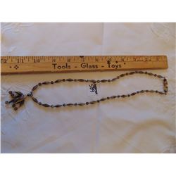 VINTAGE SHERMAN ROOTBEER IRRIDESCENT COLOR NECKLACE