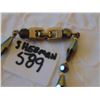 Image 2 : VINTAGE SHERMAN ROOTBEER IRRIDESCENT COLOR NECKLACE