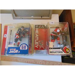 MCFARLANE NHL ACTION FIGURES JAGR AND HEATLEY