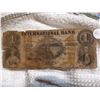 Image 1 : 1858 RARE $1 INTERNATIONAL BANK NOTE