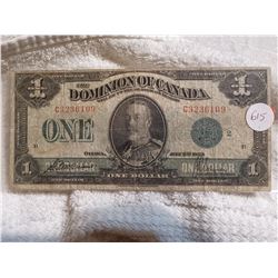 1923 $1 GREEN SEAL BILL
