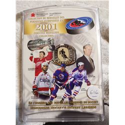 2001 NHL INDUCTEE 5 COIN SET IN CASE