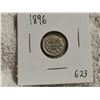 Image 1 : 1896 CANADA SILVER 5 CENT COIN