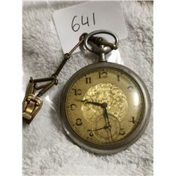 ROSIE'S REGINA SIZE 16 POCKET WATCH, MISSING CROWN