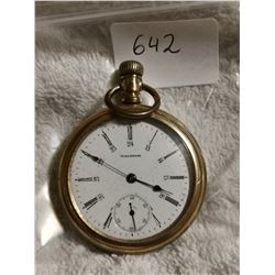 WALTHAM SIZE 16 WORKING POCKET WATCH