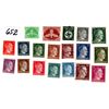 Image 1 : 19 VINTAGE GERMAN WW2 STAMP HITLER HEADS AND SWASIKA'S