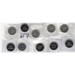 10 MINT SEALED 5 CENTS