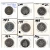 Image 1 : 8 CANADIAN 50 CENT COINS VARIOUS YEARS