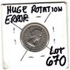 Image 1 : 1964 FIVE CENT ERROR HUGE DIE ROTAION