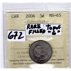 2006 ICCS CERTIFIED: RARE TOP OF 6 FILLED VARIETY