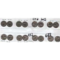 LOT OF 16 1932 5 CENTS