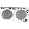 Image 1 : TWO VINTAGE A&W DRIVE INS ALUMINUM FLIP COIN DESCISION MAKER