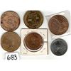 Image 2 : SIX VINTAGE TRADE DOLLARS/TOKENS
