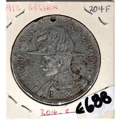 1912 VINTAGE COMMEMMORATIVE SASKATCHEWAN TOKEN CONNAUGHT GOV, GENERAL VISIT