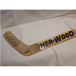 NHL ARTHUR IRBE SIGNED STICK, HURRICANES