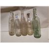 Image 1 : 5 ANTIQUE EMBOSSED BOTTLES LOT 1