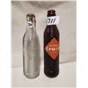Image 1 : 2 ANTIQUE CRUSH BOTTLES, CLEAR & BROWN