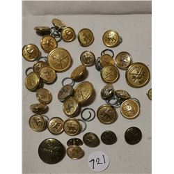 BIG LOT OF ARMY BUTTONS, SOME RARE