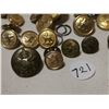 Image 2 : BIG LOT OF ARMY BUTTONS, SOME RARE