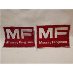 2 MASSEY FERGUSON BIG PATCHES, VINTAGE