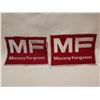 Image 1 : 2 MASSEY FERGUSON BIG PATCHES, VINTAGE