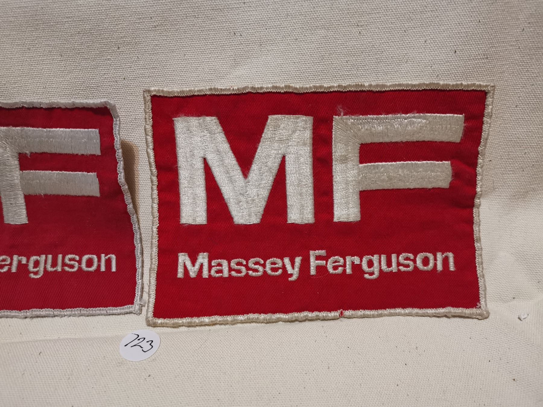 2 MASSEY FERGUSON BIG PATCHES, VINTAGE - Schmalz Auctions