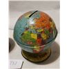 Image 4 : 2 VINTAGE GLOBE PIGGY BANKS