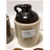 Image 3 : 2 VINTAGE JUGS & 4 POTTERY CORKED SPICE CROCKS