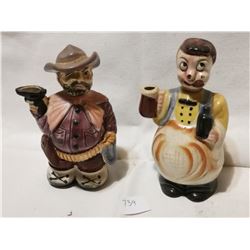 2 ANTIQUE ENGLISH DECANTERS