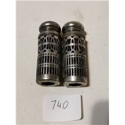 2 COBALT BLUE SALT & PEPPER SHAKERS